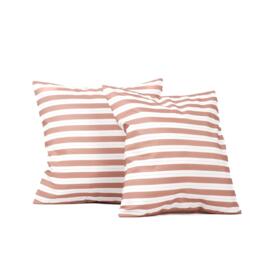 Streetwize Outdoor Pair of Red Striped Scatter Cushions - thumbnail 2