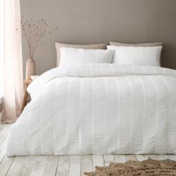 Pineapple Elephant Waffle Seersucker Duvet Cover Set - thumbnail 1