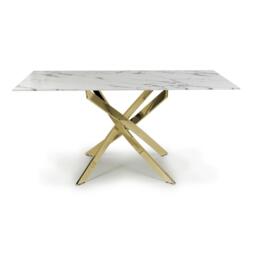 Shankar Astoria Medium 1.6m White Dining Table - thumbnail 2