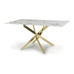 Shankar Astoria Medium 1.6m White Dining Table - thumbnail 6