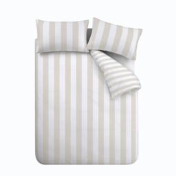 Catherine Lansfield Cove Stripe Reversible Duvet Cover Set - thumbnail 5