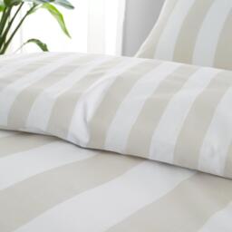 Catherine Lansfield Cove Stripe Reversible Duvet Cover Set - thumbnail 4