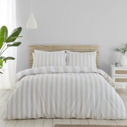 Catherine Lansfield Cove Stripe Reversible Duvet Cover Set - thumbnail 2