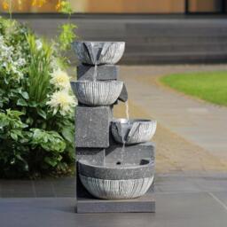 Breeins Outdoor Solar Power Garden Fountain Rockery Decor - thumbnail 2