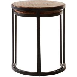 Interiors by Premier Halle Chevron Side Tables - thumbnail 2