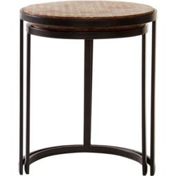 Interiors by Premier Halle Chevron Side Tables