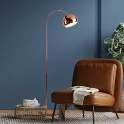 Lighting Collection Copper Arch Floor Lamp