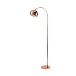 Lighting Collection Copper Arch Floor Lamp - thumbnail 3
