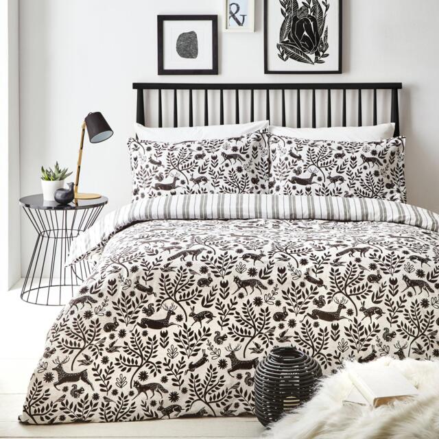 furn. Skandi Woodland Brushed Cotton Duvet Set - image 1