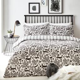 furn. Skandi Woodland Brushed Cotton Duvet Set - thumbnail 1