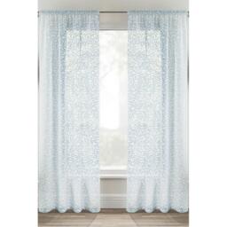 Enhanced Living Willow Linen Look Leaf Print Panel - Pair - thumbnail 1