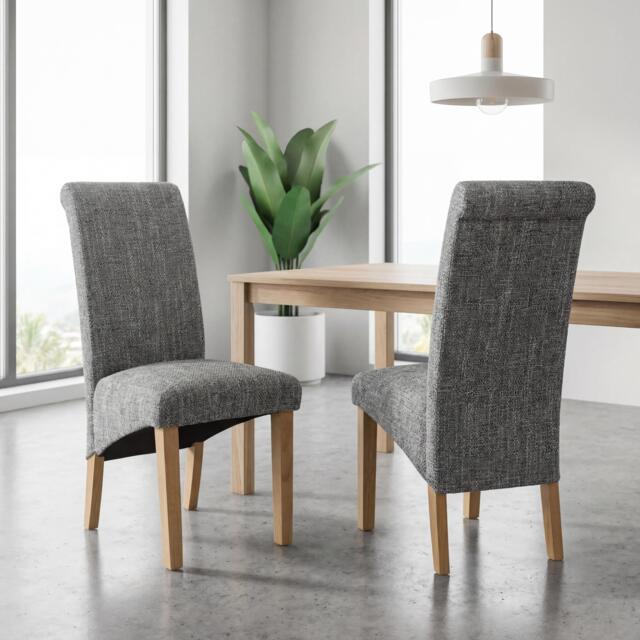 Shankar Set of 2 Huxley Tweed Dining Chairs - image 1