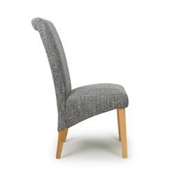 Shankar Set of 2 Huxley Tweed Dining Chairs - thumbnail 3