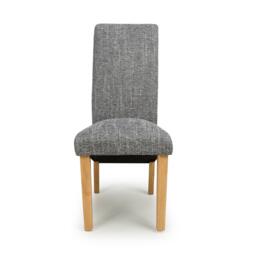 Shankar Set of 2 Huxley Tweed Dining Chairs - thumbnail 4