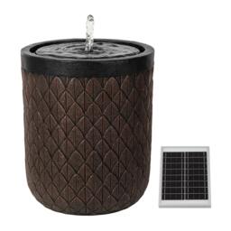Streetwize Diamond Weave Solar Fountain - Textured Planter - thumbnail 2