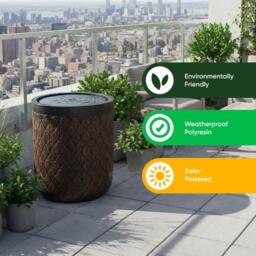 Streetwize Diamond Weave Solar Fountain - Textured Planter - thumbnail 5