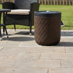 Streetwize Diamond Weave Solar Fountain - Textured Planter - thumbnail 1
