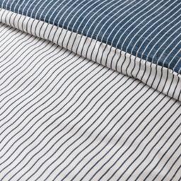 Catherine Lansfield Oxford Pinstripe Reversible Duvet Cover Set - thumbnail 4
