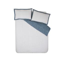 Catherine Lansfield Oxford Pinstripe Reversible Duvet Cover Set - thumbnail 5