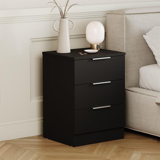 Lassic Trega 3 Drawer Bedside Chest - image 1