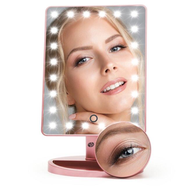 Rio Rose Gold 24 LED Makeup Mirror with mini remov - image 1