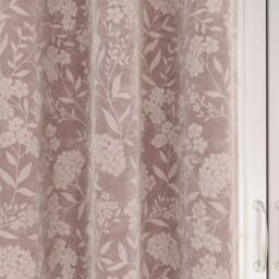 Enhanced Living Cuba Subtle Floral Print Blackout Eyelet Curtains - thumbnail 3