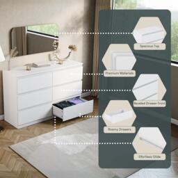 Lassic Vida Designs Denver 6 Drawer Chest - thumbnail 7