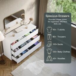 Lassic Vida Designs Denver 6 Drawer Chest - thumbnail 6