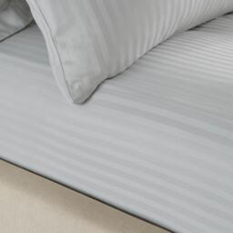 Catherine Lansfield 300 Thread Count Satin Stripe Fitted Sheet