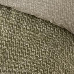 Catherine Lansfield Brushed Herringbone Cotton Duvet Cover Set - thumbnail 4