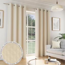 Enhanced Living Tokyo Room Darkening Velvet Eyelet Curtains