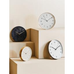 Interiors by Premier Lamonte 30cm Dia Black Marble Wall Clock - thumbnail 4