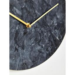 Interiors by Premier Lamonte 30cm Dia Black Marble Wall Clock - thumbnail 7