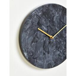 Interiors by Premier Lamonte 30cm Dia Black Marble Wall Clock - thumbnail 6