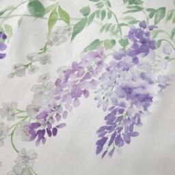 Dreams and Drapes Wisteria Handpainted Floral Print Duvet Cover Set - thumbnail 4