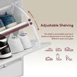Lassic Vida Designs 2 Drawer Shoe Cabinet - thumbnail 6