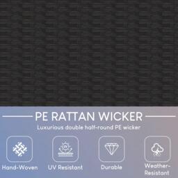 Lassic Islay 6 Seater Rattan Set (Ready Assembled)+ Cover - thumbnail 5