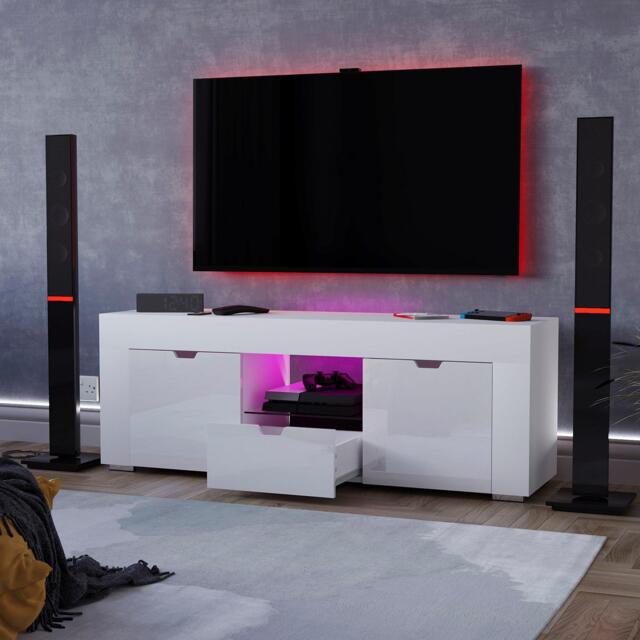 Lassic Vida Designs Eclipse 2 Door 1 Drawer LED TV Unit - image 1