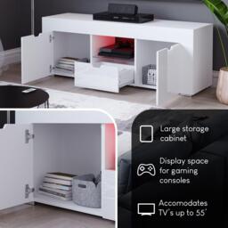 Lassic Vida Designs Eclipse 2 Door 1 Drawer LED TV Unit - thumbnail 5