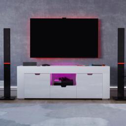 Lassic Vida Designs Eclipse 2 Door 1 Drawer LED TV Unit - thumbnail 3