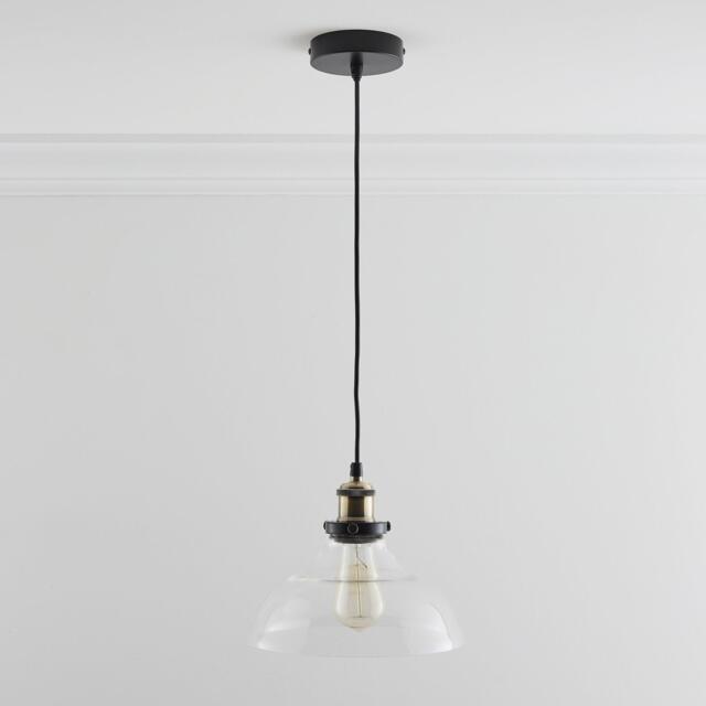 K Living Jack One Light Hanging Clear Glass Ceiling Pendant - image 1