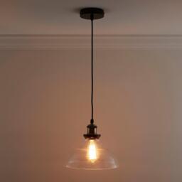 K Living Jack One Light Hanging Clear Glass Ceiling Pendant - thumbnail 2
