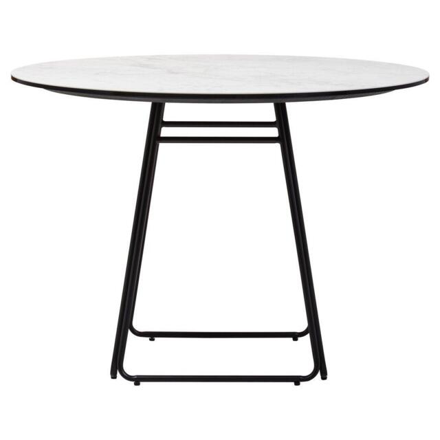 Fifty Five South Imperia White Round Ceramic Dining Table - image 1