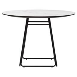 Fifty Five South Imperia White Round Ceramic Dining Table