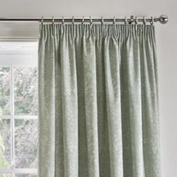 Dreams and Drapes 100% Cotton Jacobean Motif Curtains With Tie-Backs - thumbnail 3