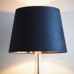 K Living Navy Velvet Empire Light Shade Gold Inner - thumbnail 2