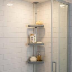 Croydex Croydex Telescopic Triple Corner Storage Basket