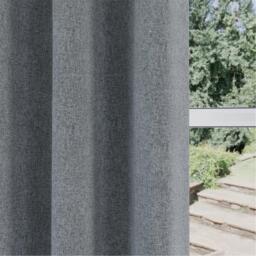 Enhanced Living Dallas Grey 100% Blackout Readymade Curtains - thumbnail 2
