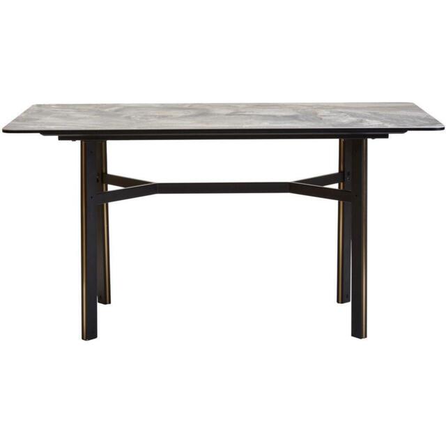 Fifty Five South Imperia Grey Rectangular Ceramic Dining Table - image 1