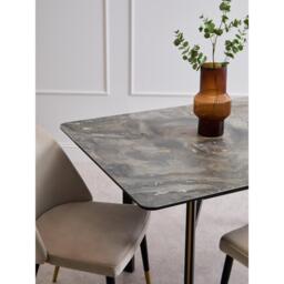 Fifty Five South Imperia Grey Rectangular Ceramic Dining Table - thumbnail 2